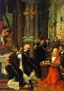 Adriaen Isenbrandt The Mass of St.Gregory France oil painting reproduction